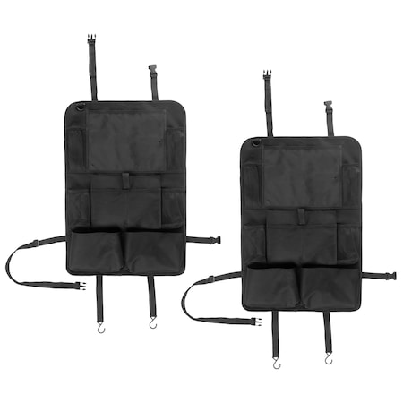 Stalwart Backseat Car Organizer, Black, 2PK 75-CAR2002